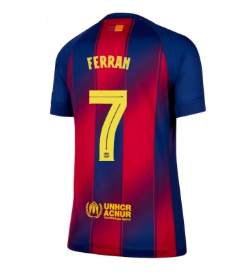 Barcelona Ferran Torres #7 Hjemmebanetrøje Dame 2025-26 Kortærmet